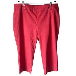 JM Collection Plus Rivet Pull-On Capri Pants, 3X
